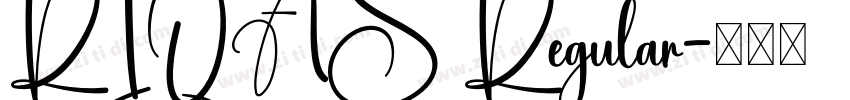RIQAS Regular字体转换